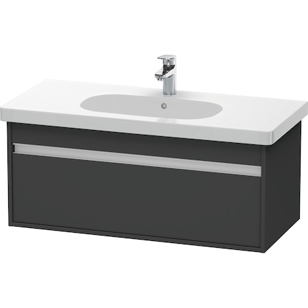 Duravit Ketho Wall-Mounted Vanity Unit Kt666804949 Graphite Matt KT666804949